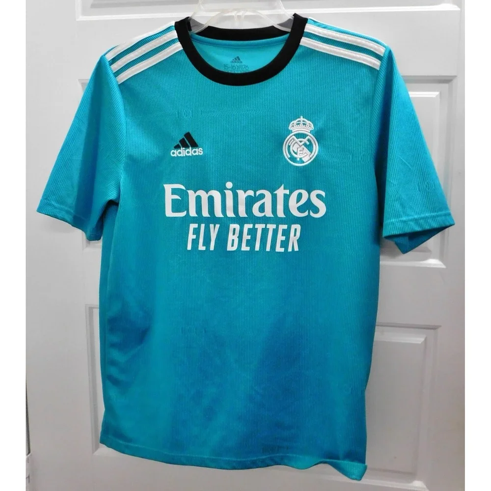 Fly Emirates Jersey Home football shirt 2018 - 2019 Adidas Men Kroos sz Youth XL